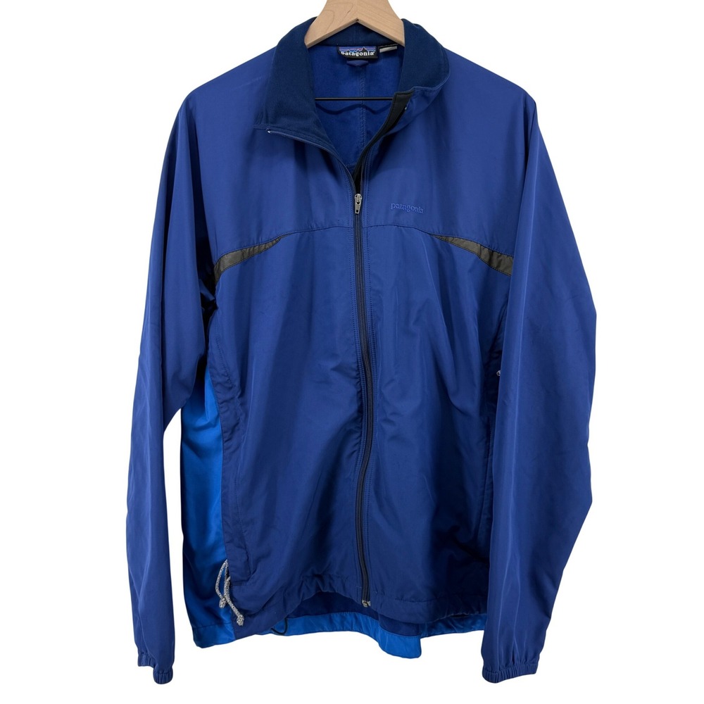 Vintage‎ Patagonia Integral Jacket Full Zip Blue Men L Lightweight Windbreaker